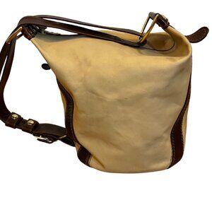 MARINO ORLANDI Vintage Leather Sling Bucket Bag